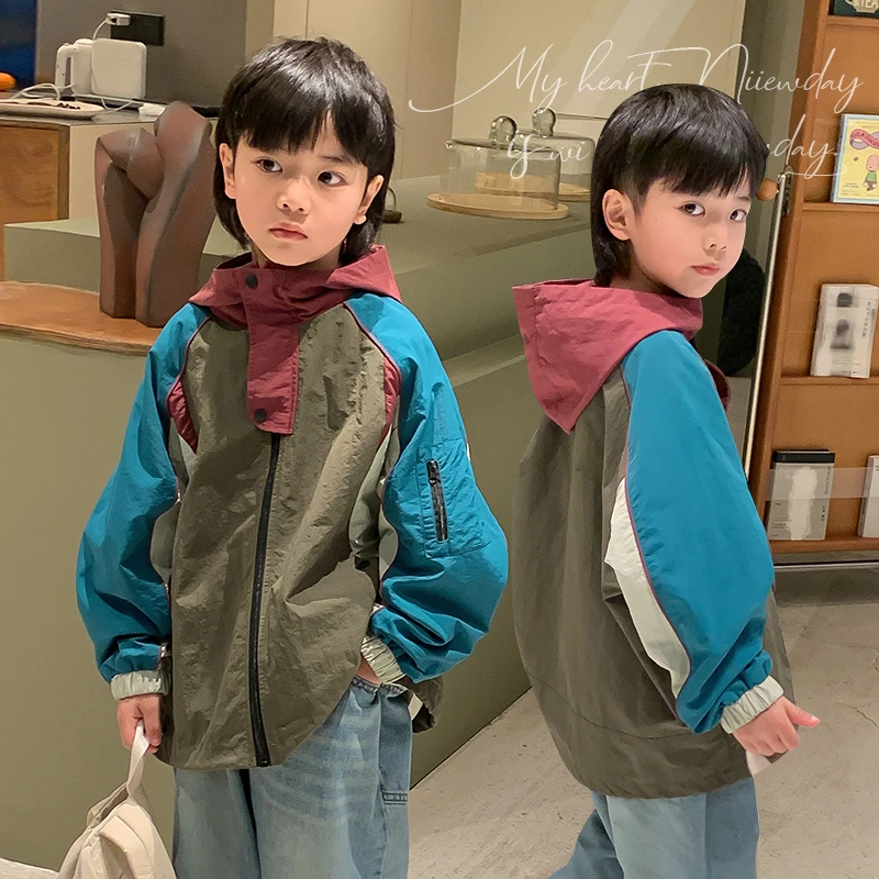 【捡漏啦】源源家童装2024新款儿童连帽外套男童春季风衣韩版宝上衣