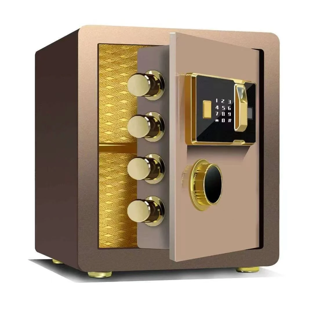 智能指纹保密柜家用办公保险柜双层大容量电子密码指纹款