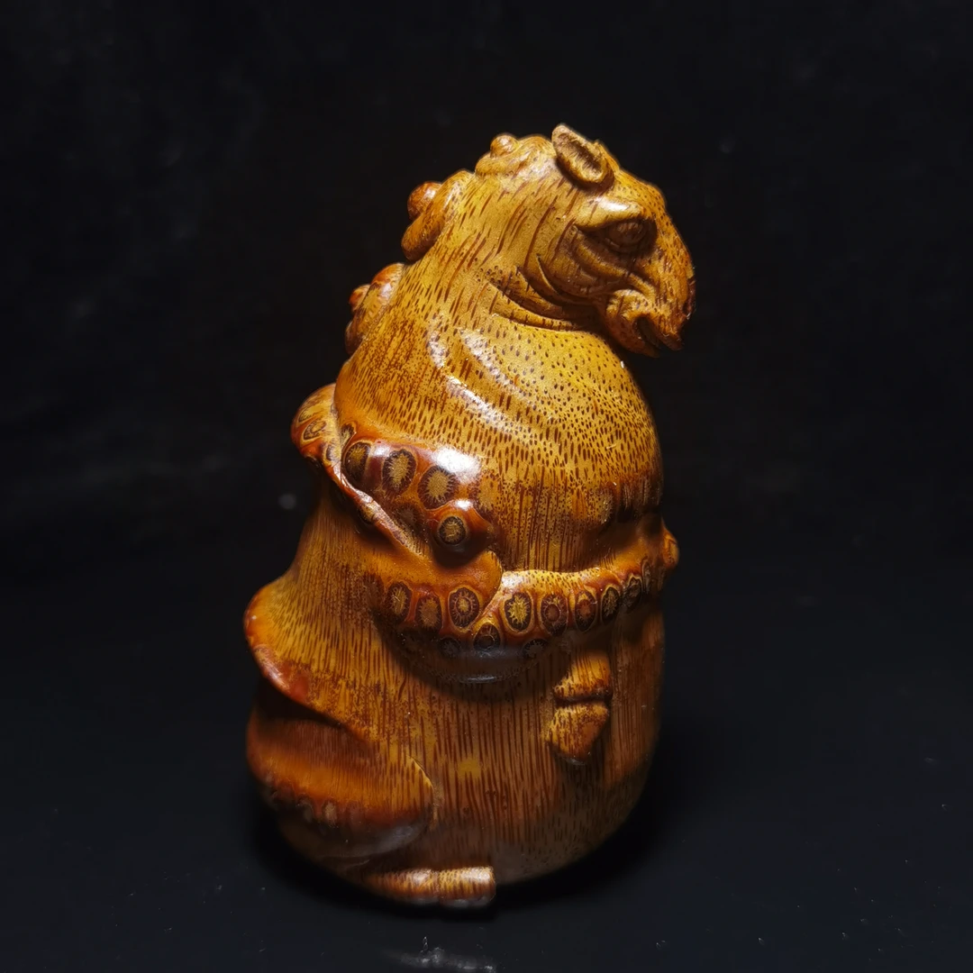 竹根雕唐马竹雕竹刻手把件