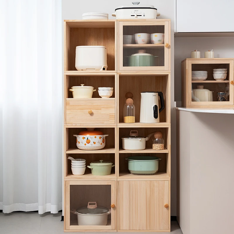 餐边柜子储物柜厨房橱柜置物架茶水边柜酒柜客厅简约现代家用靠墙