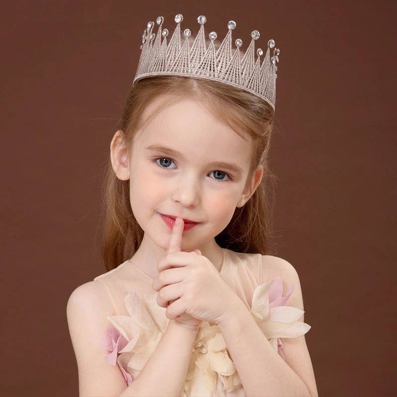 【蕾丝皇冠】艾莎公主皇冠儿童高端头饰生日王冠女童发饰爱莎配饰
