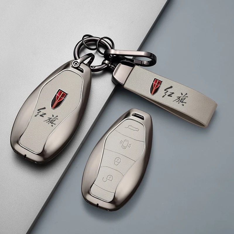 2024新款红旗H5钥匙套2023款H6 H9专用HQ9 HS5 HS7 HS3汽车扣壳男