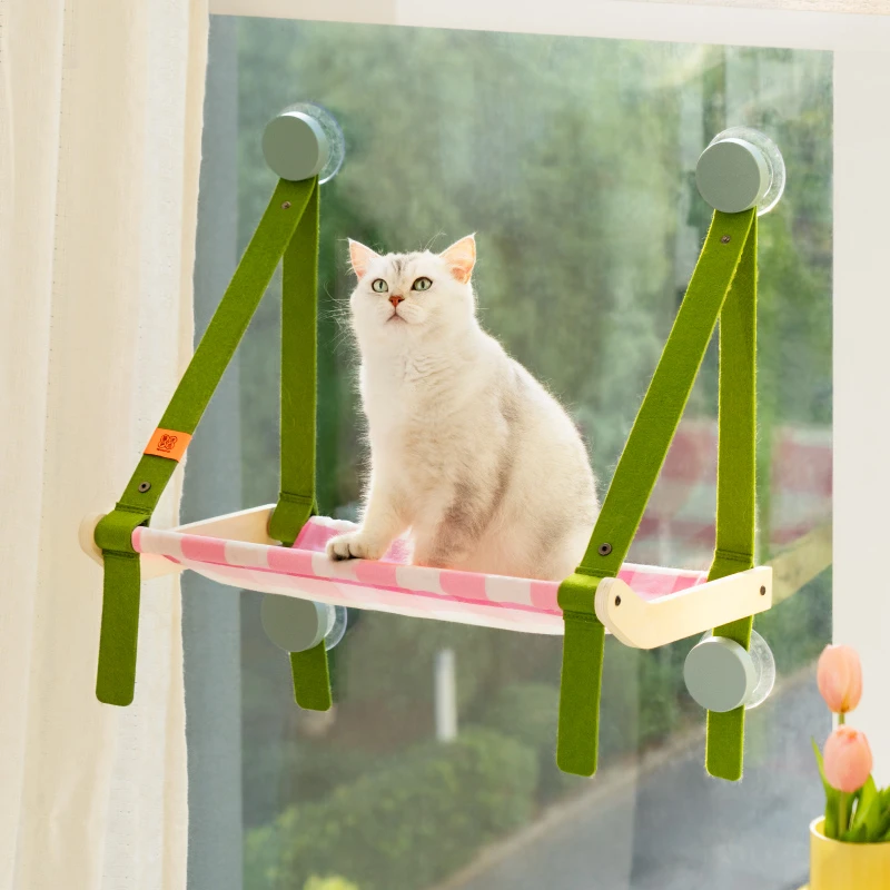 喵乎汪也悬挂猫架猫吊床晒太阳猫咪挂窝窗户猫窝床玻璃吸盘猫爬架