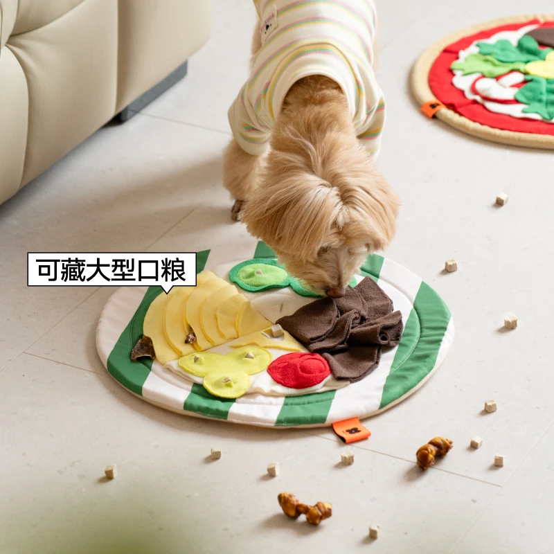 狗狗嗅闻垫漏食玩具丰容益智闻嗅垫藏食狗丰荣零食嗅闻毯