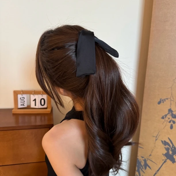 8055 抓夹女新款高级感气质兔耳朵香蕉夹竖夹马尾发夹头饰