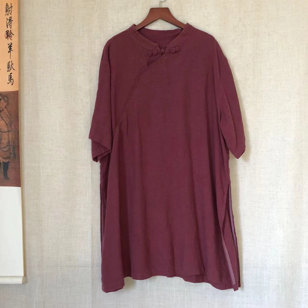 【大梅子推荐】设计款亚麻拱针绣上衣301-350