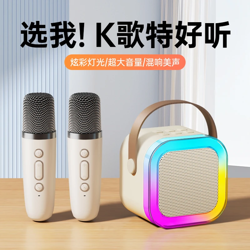 D564#通用无线蓝牙音响话筒一体机室内户外K歌家庭KTV单麦克风