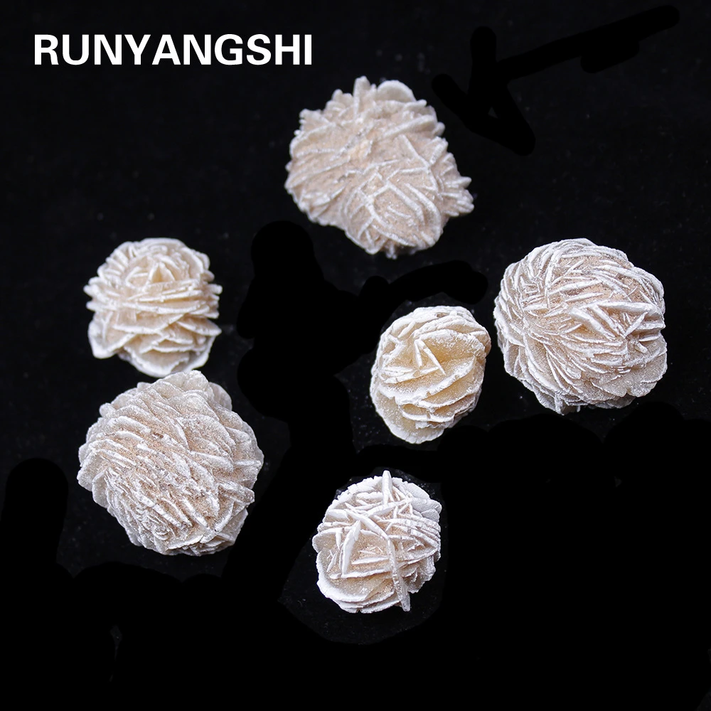 天然水晶矿标沙漠玫瑰花矿物原石收藏教学标本能量石家居奇石摆件