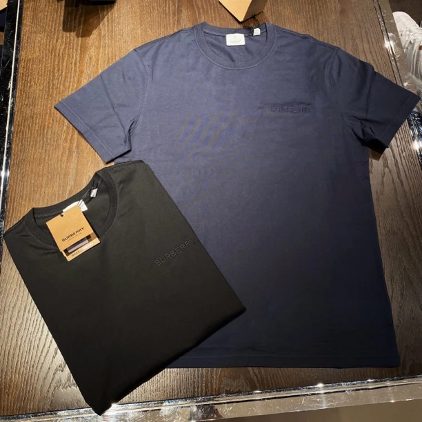全新未使用 BURBERRY/博柏利 男女同款短袖圆领T恤 刺绣徽标 多色