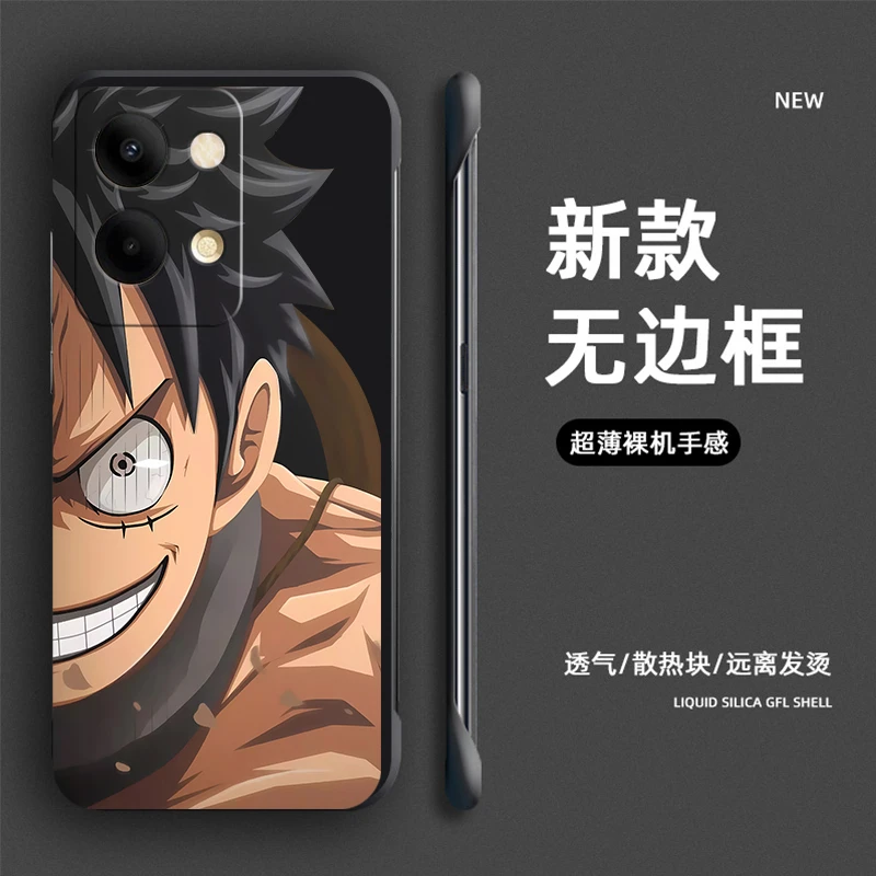 OPPOReno9手机壳9Pro无边框防摔保护套个性半脸路飞时尚可爱