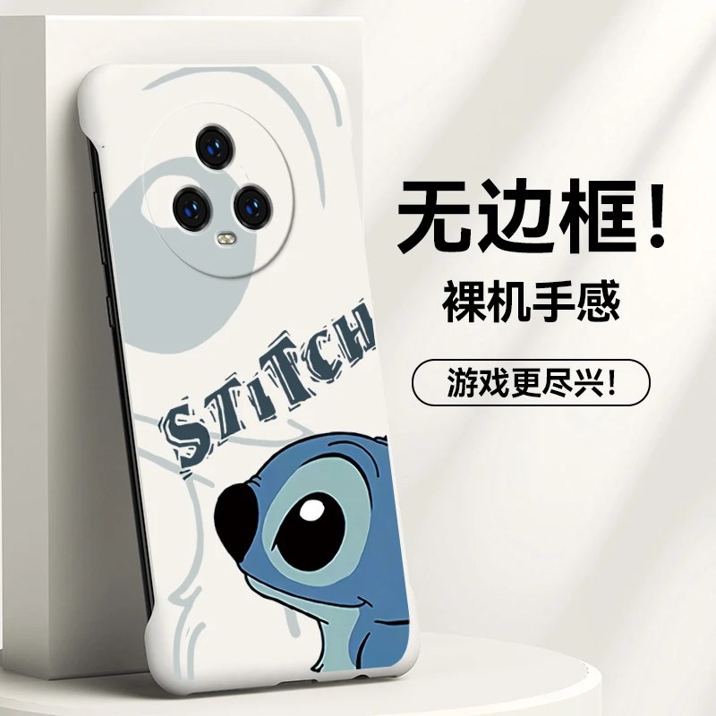 荣耀magic5手机壳pro保护套时尚防摔壳无边框硬壳散热侧脸史迪仔