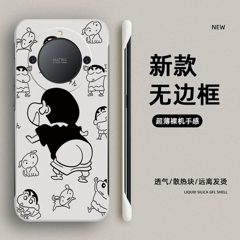 荣耀X40手机壳X40i无边框GT防摔超薄个性露腚小新时尚潮牌