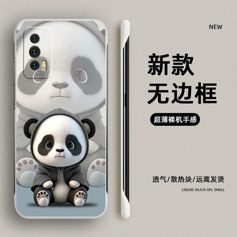 iQOONeo5手机壳5s无边框SE防摔保护套个性可爱熊猫时尚网红潮