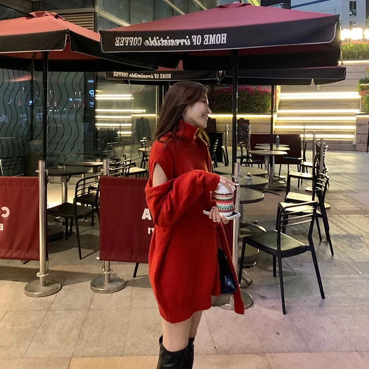 22Y1331早秋季新款潮女装网红时尚法式减龄设计感露肩炸街洋气毛