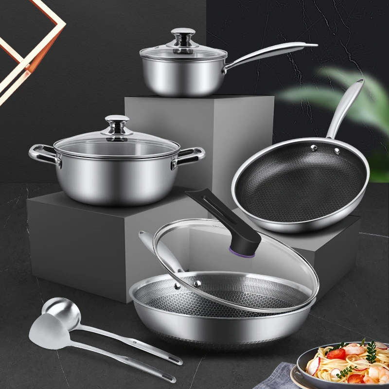 大力哥专属  不锈钢福利套组  高颜值 家用锅具
