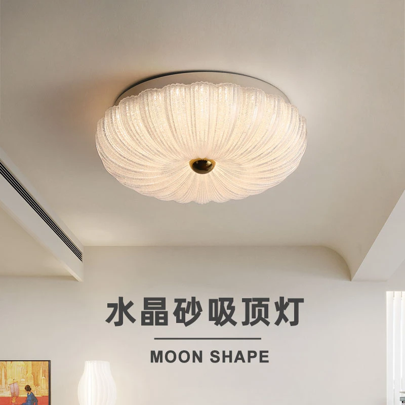 现代简约主卧吸顶灯 室灯温馨浪漫阳台过道灯创意客厅灯轻奢水晶