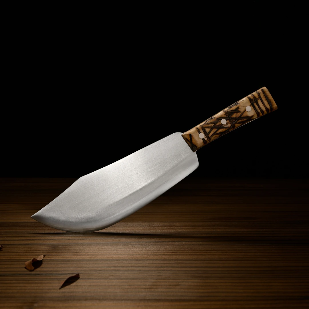 开边割刀锋利屠宰屠夫专用手工锻打分割刀料理刀剔骨割肉尖刀卖肉