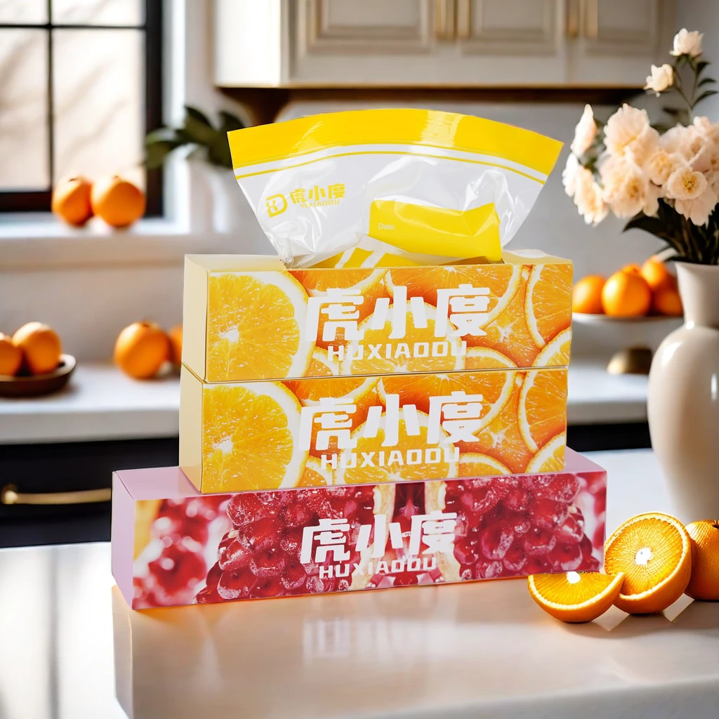 密封袋食品级保鲜袋自封袋塑封加厚冷冻家用多功能冰箱收纳袋双筋