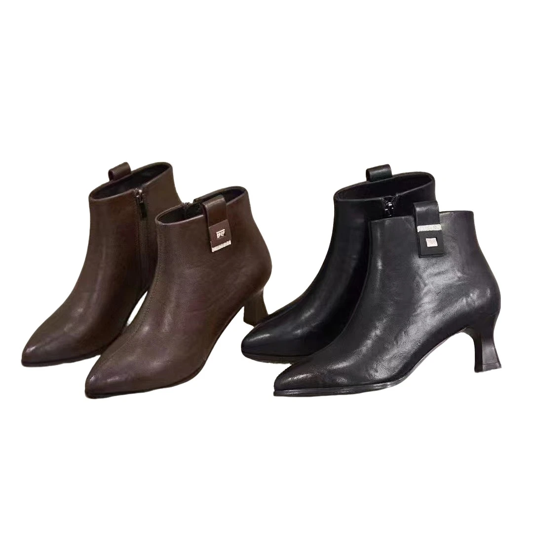 永不过时气质款小跟时尚百搭秋冬加绒