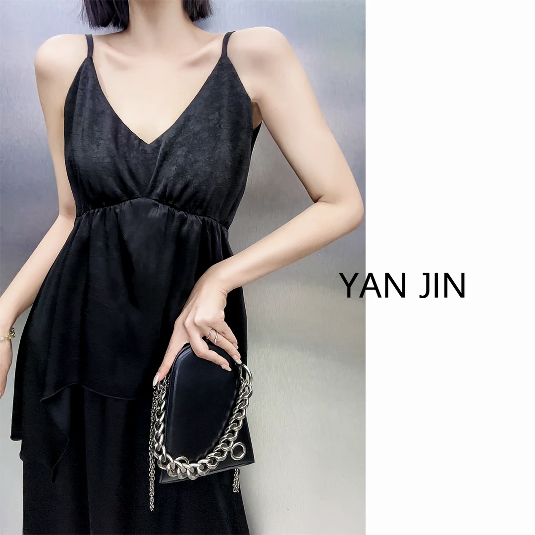 【醋酸裙子套装】-显瘦气质休闲套装厚醋酸 拍上衣送裙子- 套装