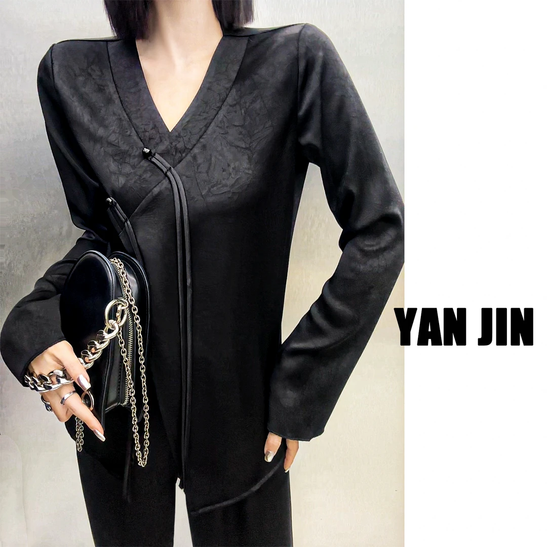 【醋酸云雾套装】-显瘦气质休闲套装厚醋酸 拍上衣送裤子- 套装