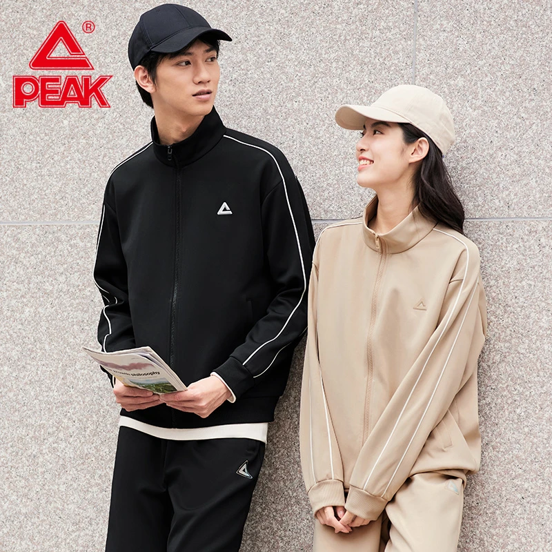 匹克针织运动休闲外套2025春新款保暖防风简约百搭情侣DF641020