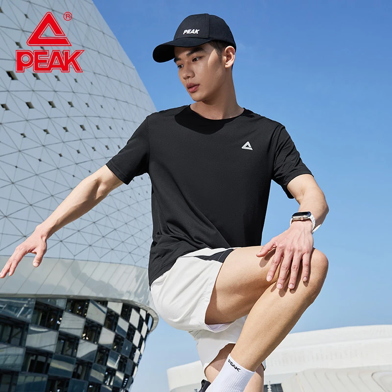 匹克透气速干运动上衣夏季半袖男女透气训练服跑步圆领短袖T恤