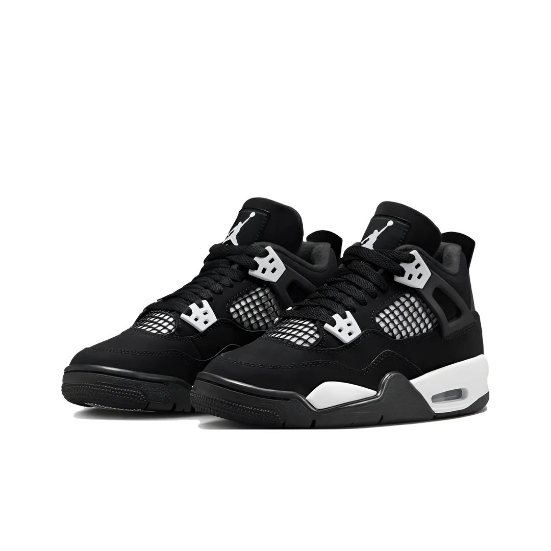Air Jordan 4 Retro AJ4黑白雷公 男子中帮复古篮球鞋 FQ8138-001