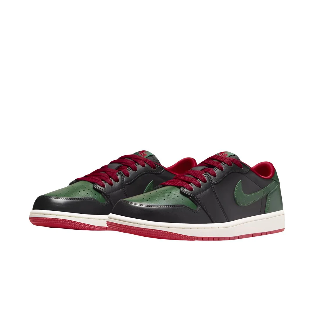 Air Jordan 1 Low AJ1黑绿 减震耐磨女款低帮休闲板鞋 CZ0775-036