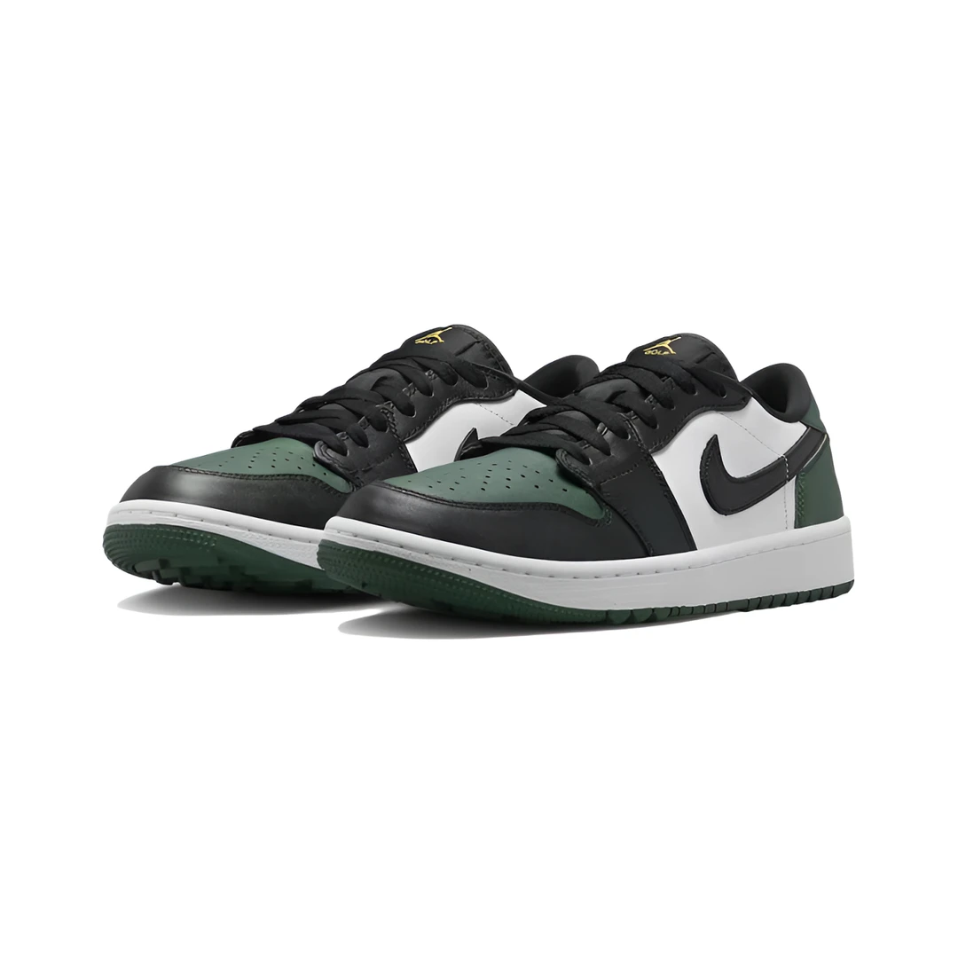 AirJordan1LowGolf 低帮高尔夫经典复古球鞋男款黑绿脚趾绿色男子
