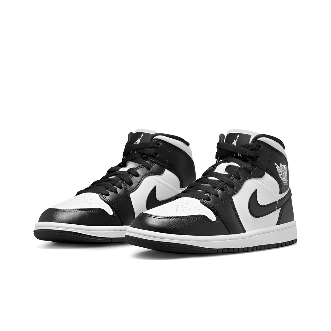 Air Jordan 1 AJ1熊猫中帮男女同款经典复古 休闲潮鞋 DV0991-101