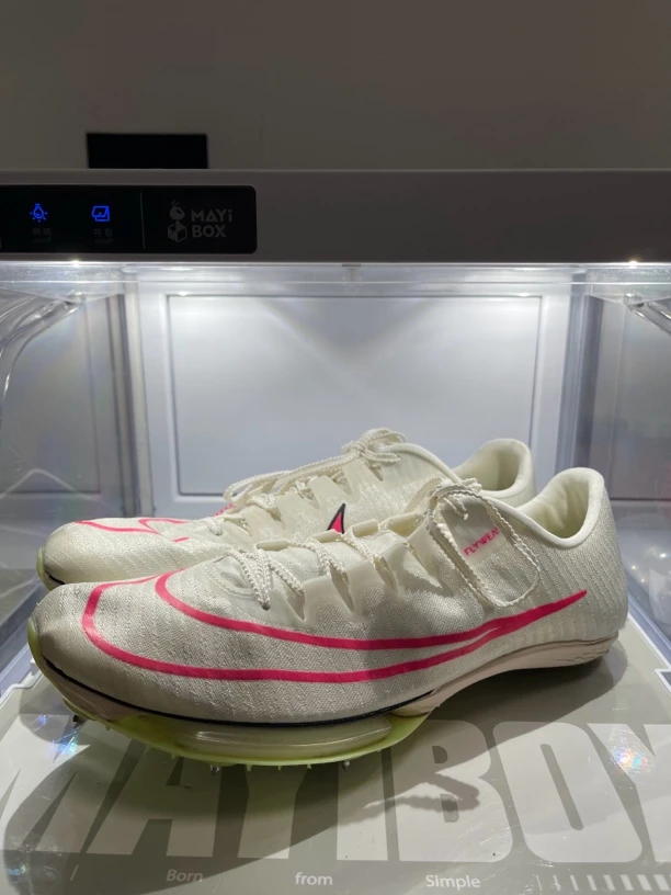 44.5 nike maxfly 白粉 二手田径钉鞋