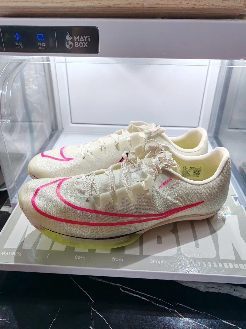 42 nike maxfly 白粉 二手田径钉鞋