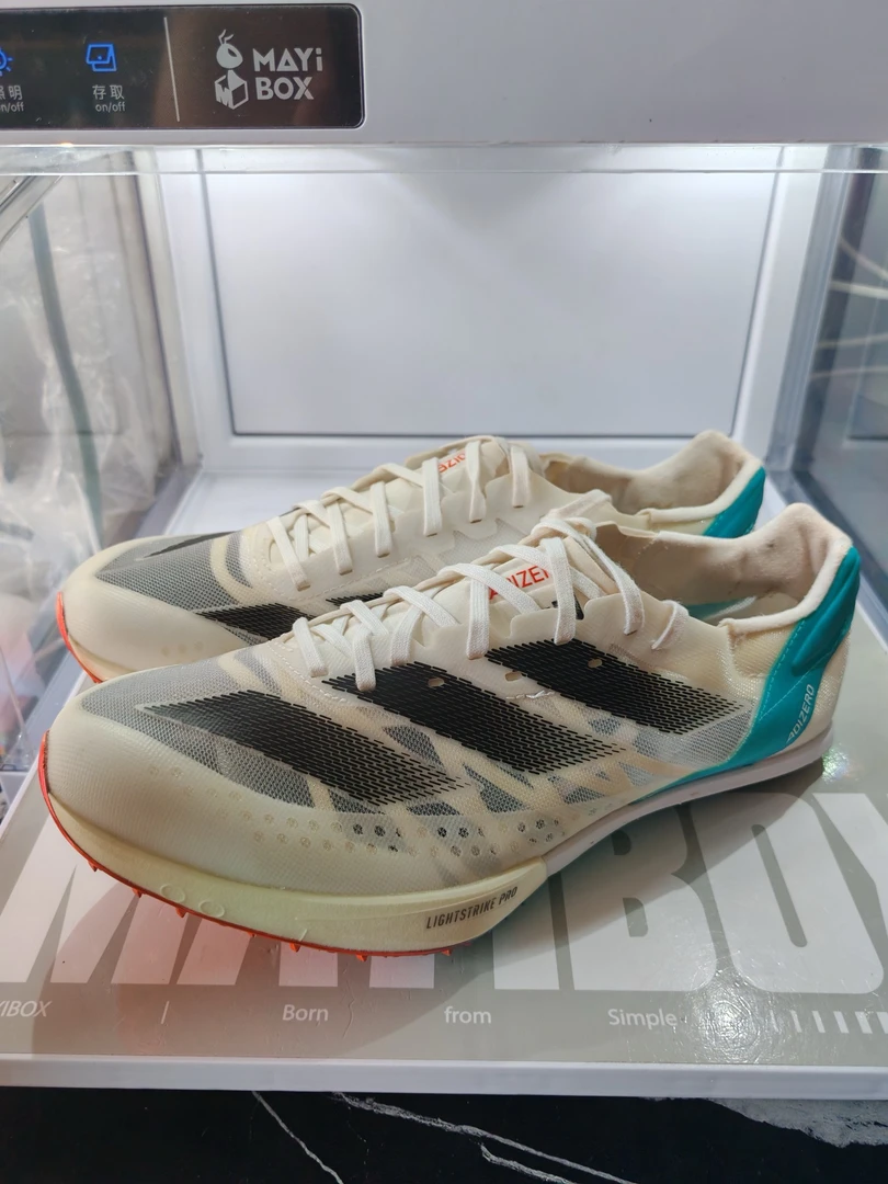 41.5 adidas 大蝉翼二代 白色 二手田径钉鞋