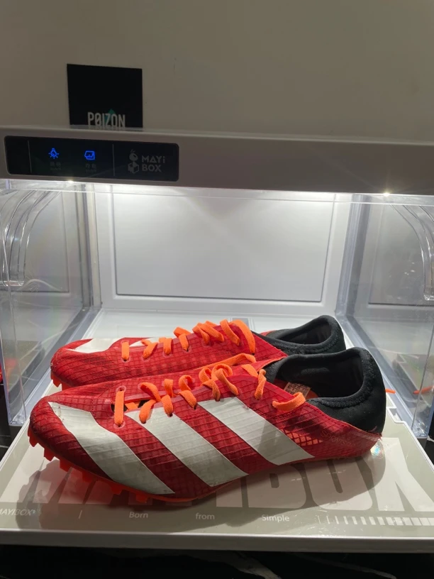 42 adidas 半掌蝉翼 红色 二手田径钉鞋