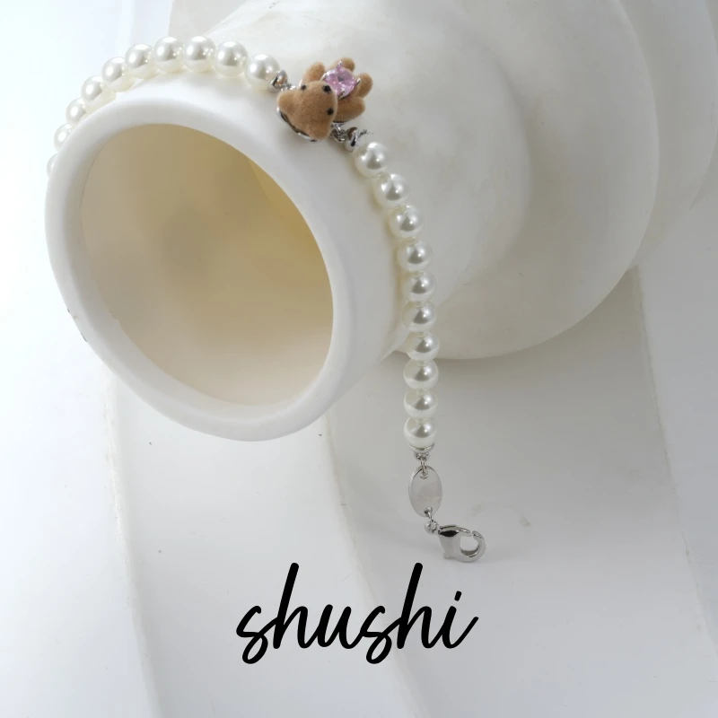 铜合金仿珍珠手链 时尚经典轻奢气质百搭手链8079（链长16+5ｃｍ）