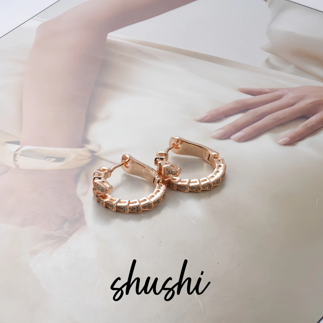 铜合金仿水晶耳饰 时尚经典轻奢气质百搭耳环8174