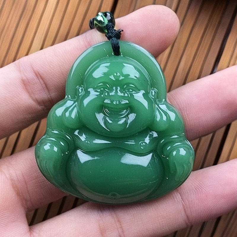 深绿佛公2..手工男女同款双面时尚经典百搭精美吊坠