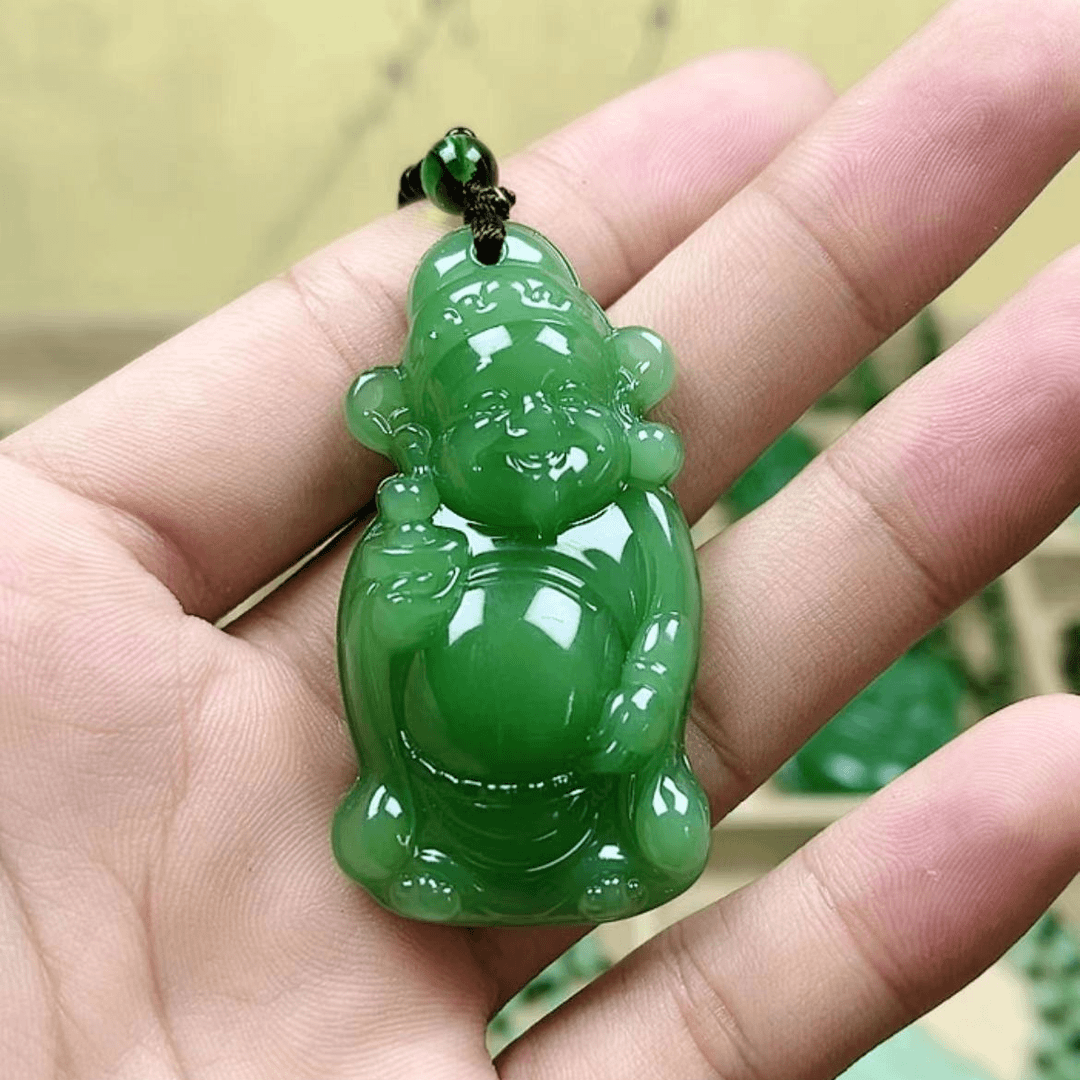 深绿财神.手工同款经典时尚百搭.吊坠