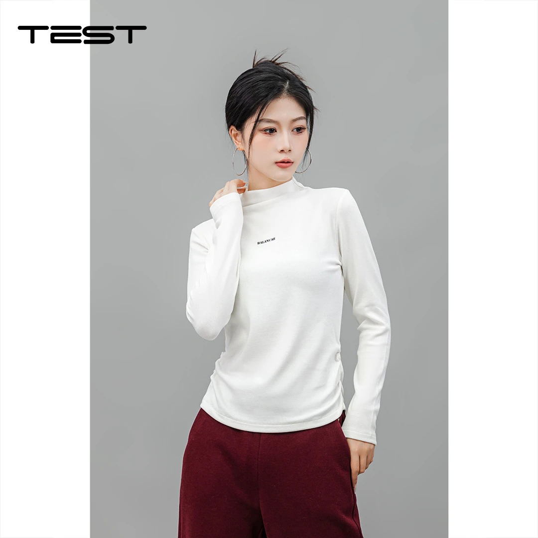 武冈她之蝶24冬上衣 1244044款T恤打底上衣