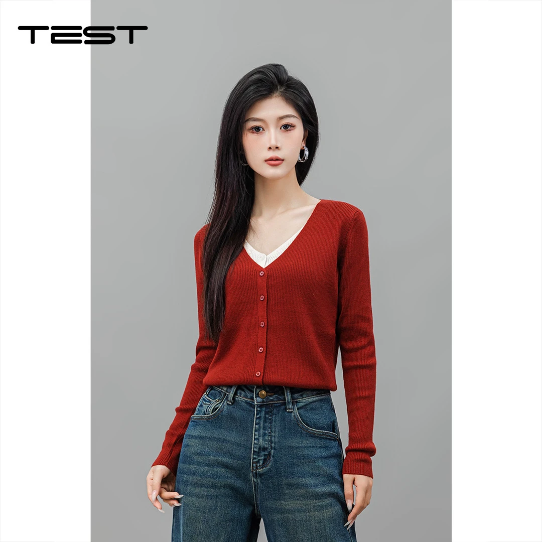 武冈她之蝶24冬上衣 1244051款针织衫上衣