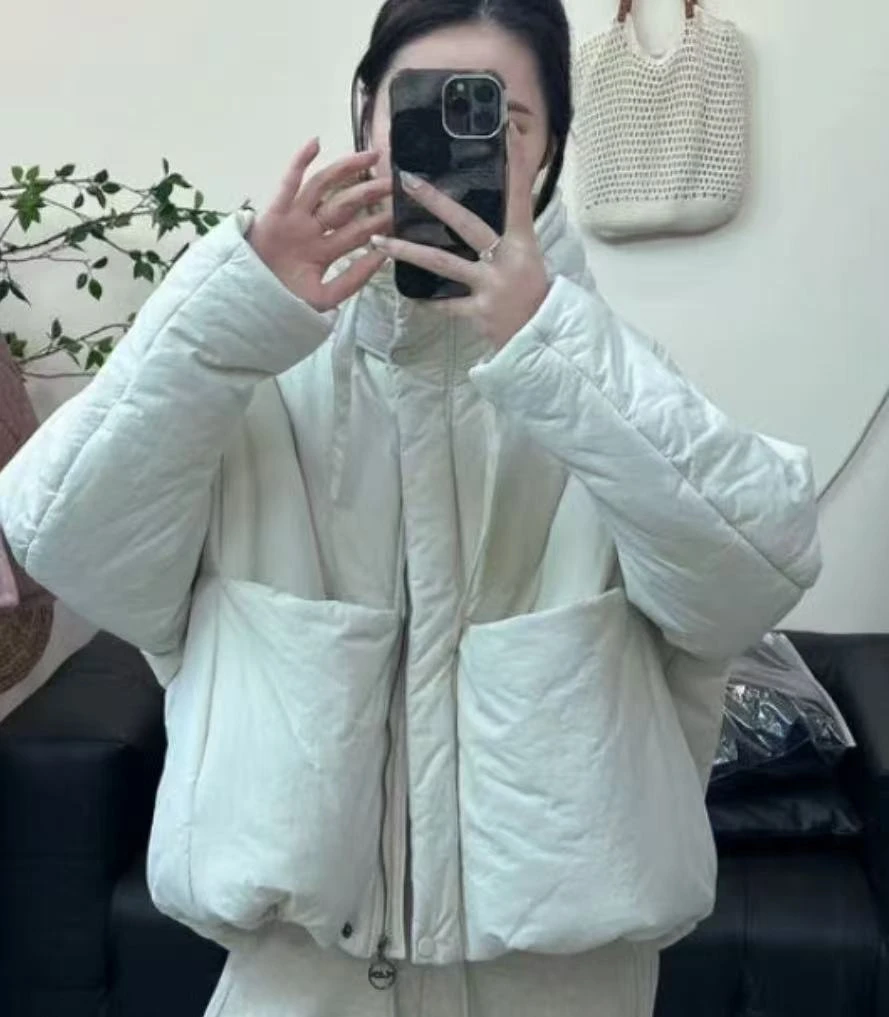 弯刀袖加绒加棉棉衣382606