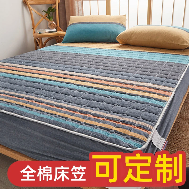 可定制】纯棉榻榻米床笠单件全棉床垫保护罩套床罩防尘罩床单加厚