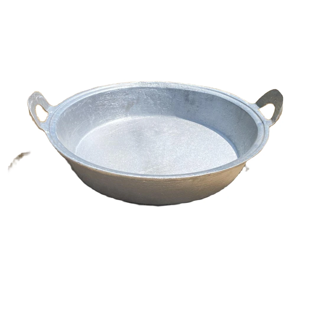 纯手工浇铸烙饼专用平底锅煎锅家用老式加厚锅耳一体无涂层导热快