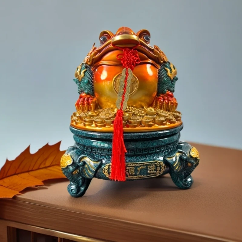 八方招财金蟾旺财蟾蜍客厅玄关收银台店铺公司办公室开业礼品摆件