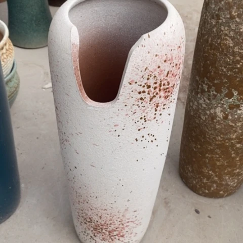 紫砂花盆九尾狐瑕1113-10瑕