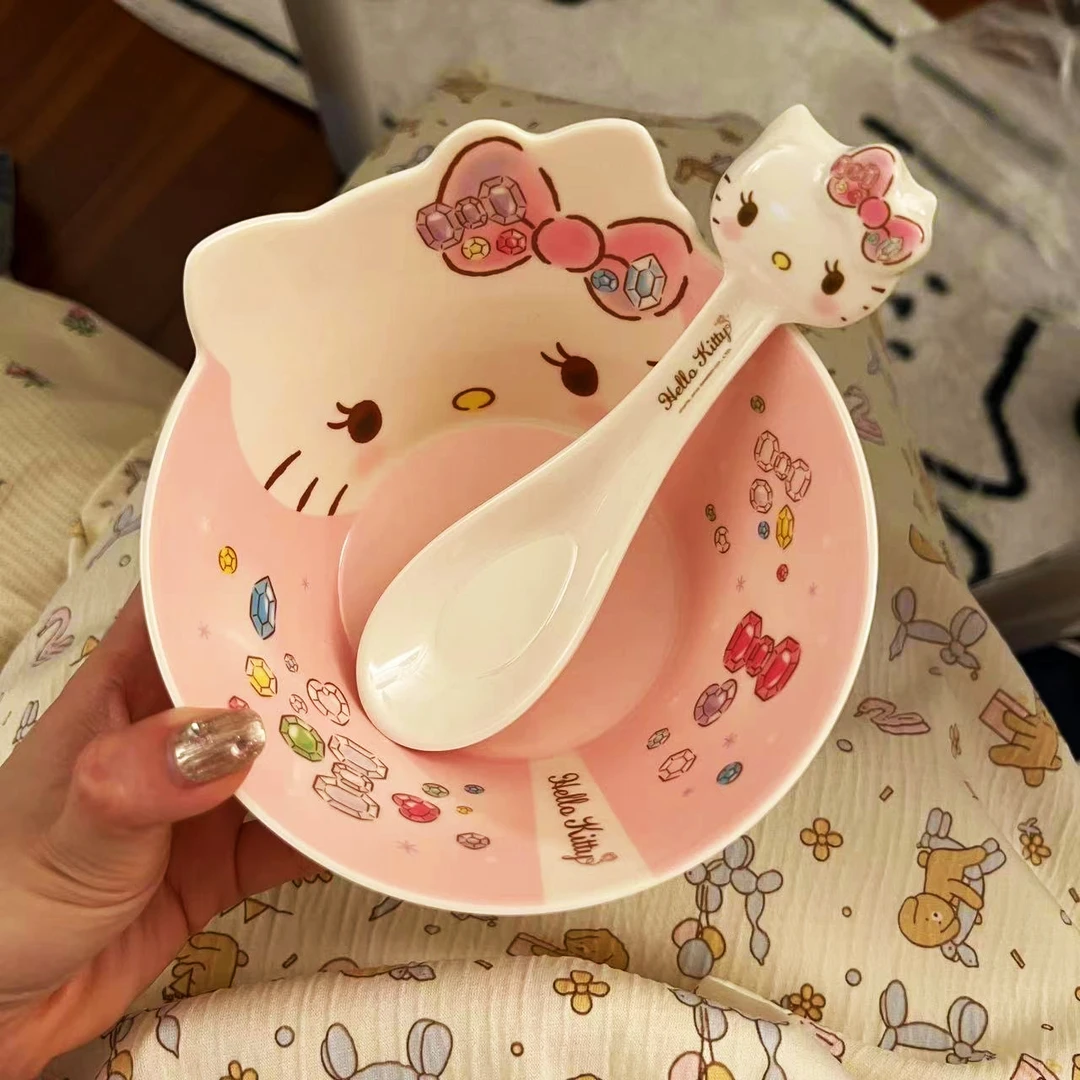 【仙女专用碗】高颜值HelloKitty碗可爱KT吃饭碗三丽鸥餐具凯蒂猫碗