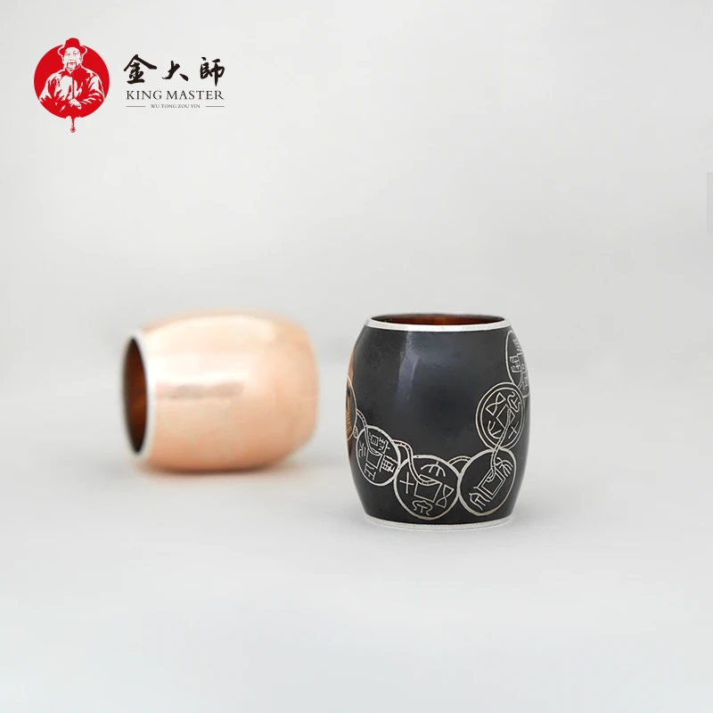 金大师乌铜走银盖置非遗手工艺品纯手工制作高端精品茶道壶承摆件