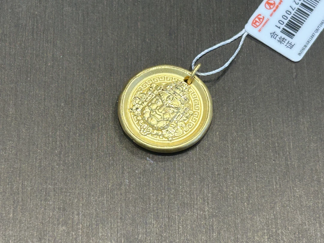 【金展珠宝】足金 黄财神吊坠