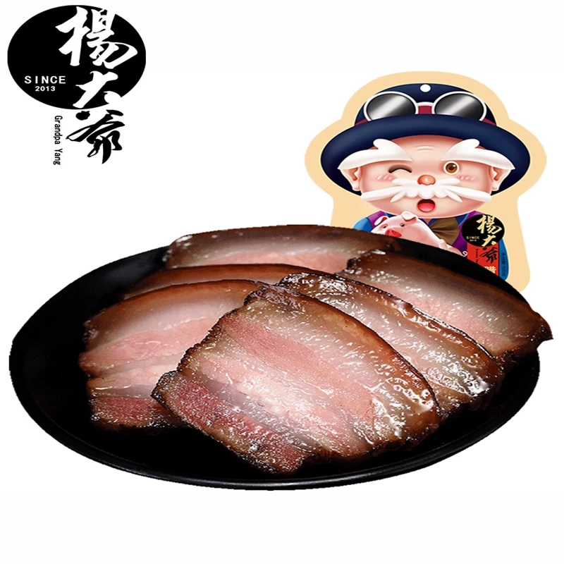 杨大爷家常风味腊肉熏肉400克/袋四川特产烟熏腊味